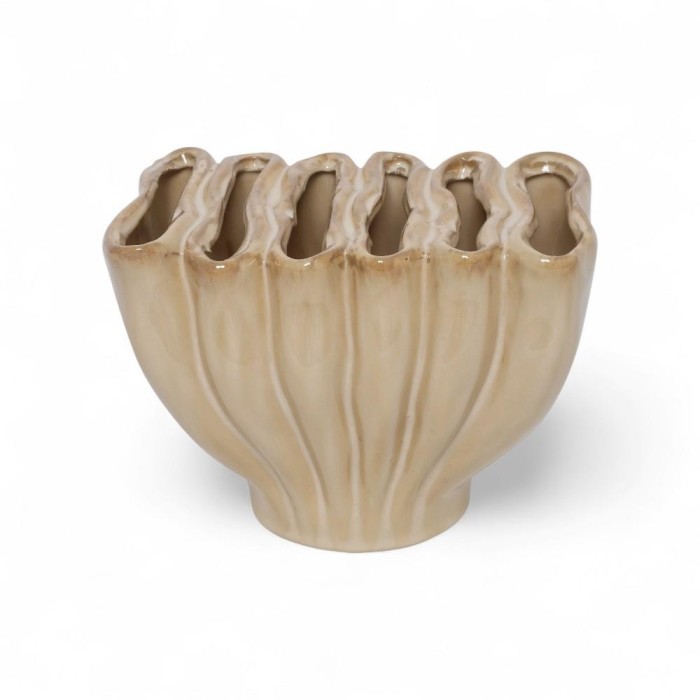 VASO RETTANGOLARE BARON CREMA H.15